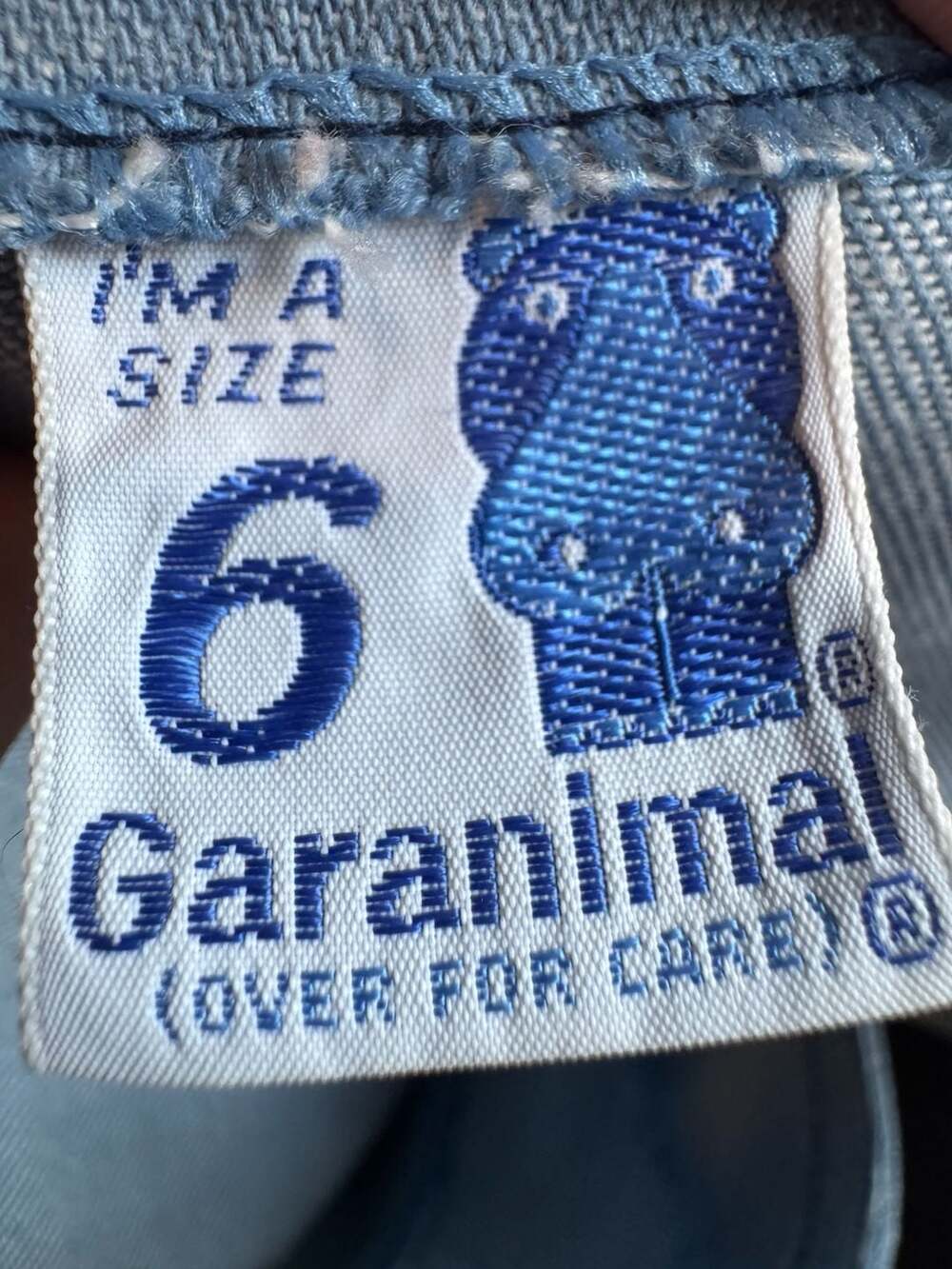 Vintage 1970s Garanimals Kids 2-Piece Denim Vest and Flare Pant Set Size 6 - Picture 4 of 4